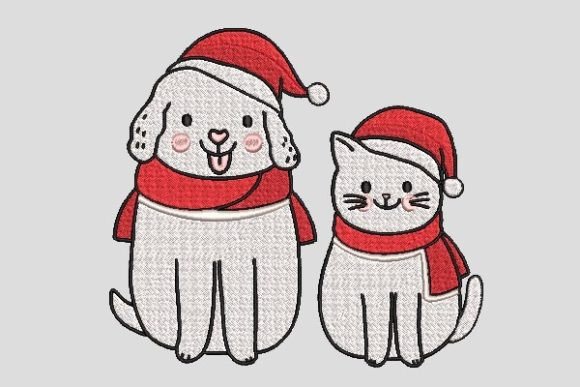 Happy Christmas White Cats