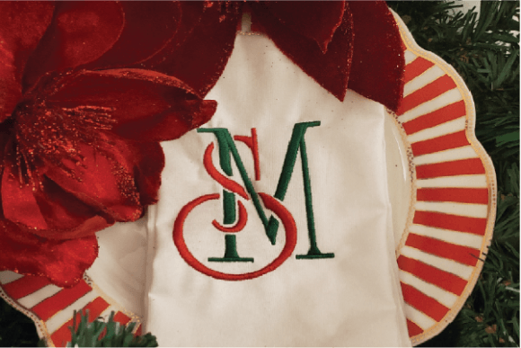 Monogram Initials SM
